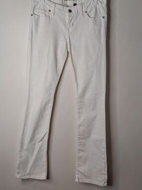 GUESS Los Angeles White Low Rise Bootcut Jeans Size 27 Y2K